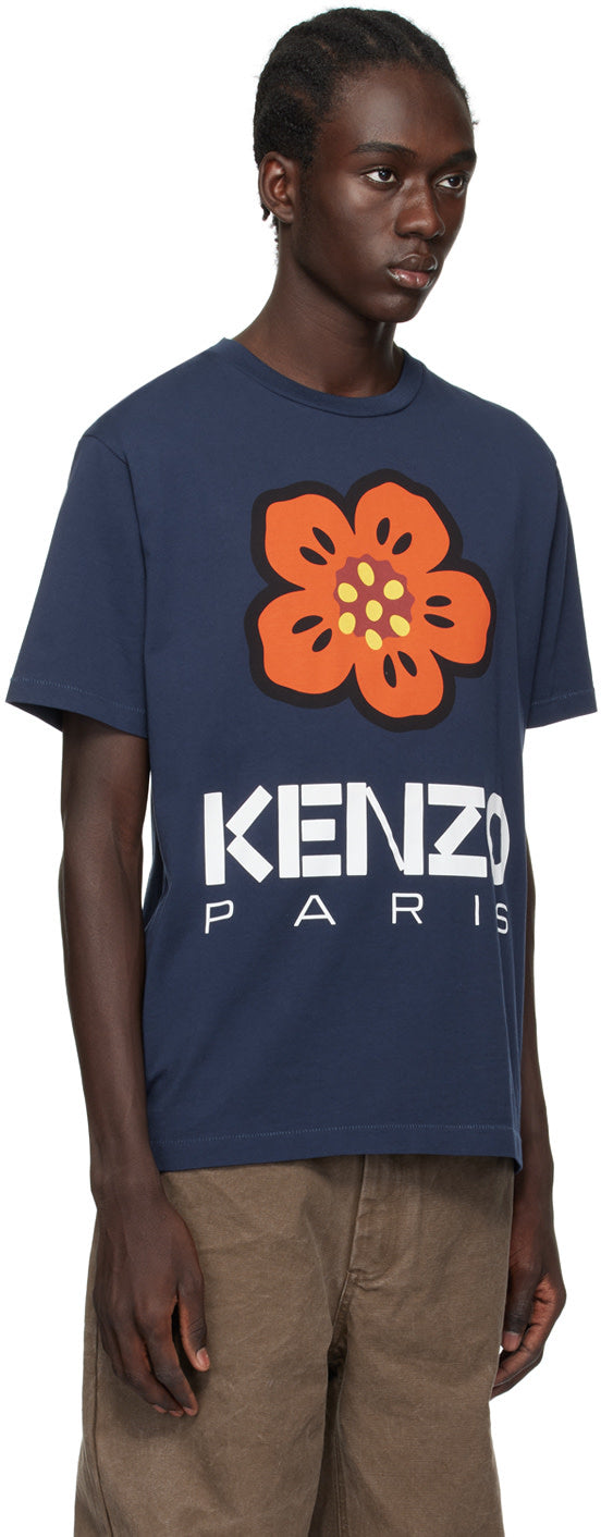 Kenzo Paris Large Boke Flower Oversized T-Shirt Midnight Blue | Hype Vault Kuala Lumpur | Asia's Top Trusted High-End Sneakers and Streetwear Store | Guaranteed 100% authentic