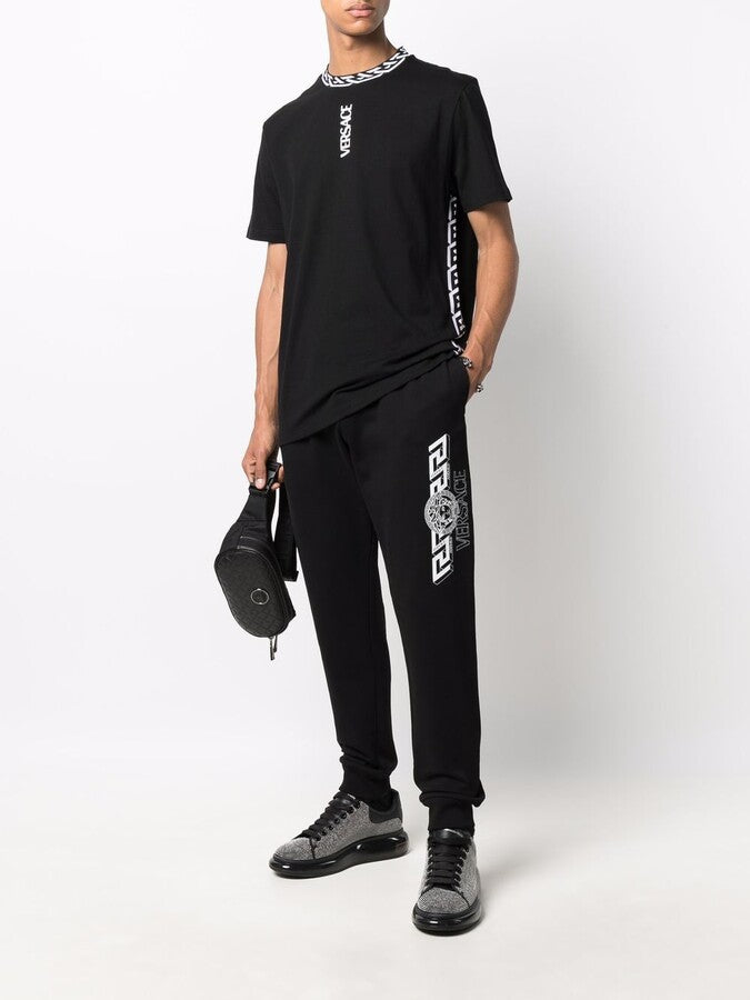 Versace T-Shirt Tessuto Jersey Cotone Con Stampa E Smacchinati | Hype Vault Kuala Lumpur