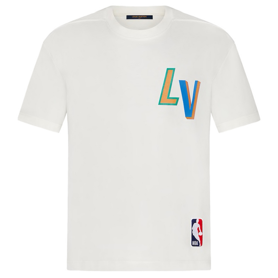 Louis Vuitton x NBA Basketball Short-Sleeved T-Shirt White | Hype Vault Kuala Lumpur | Asia's Top Trusted High-End Sneakers and Streetwear Store