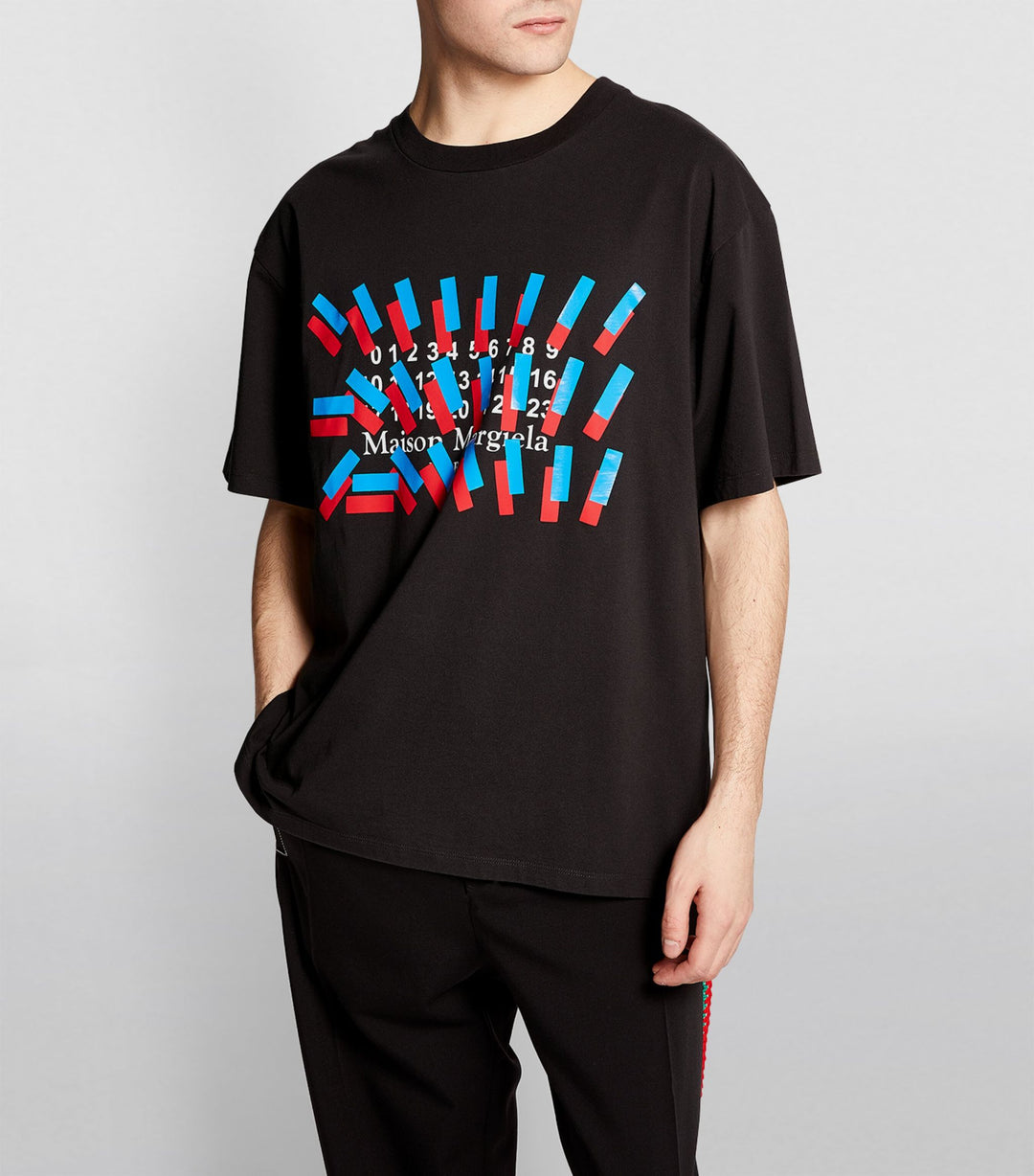 Maison Margiela Tape Logo T-Shirt Black