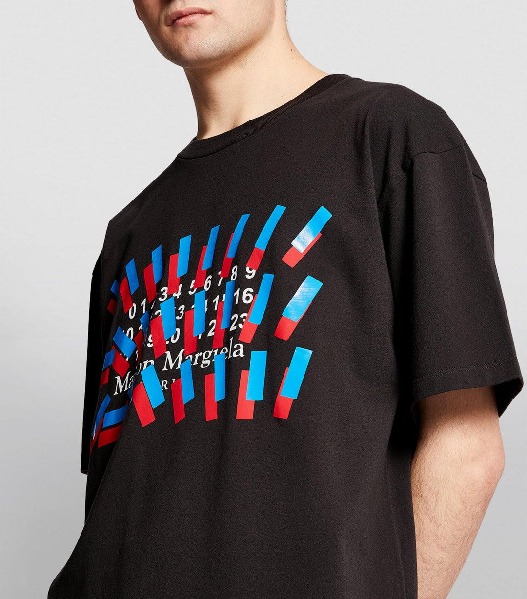 Maison Margiela Tape Logo T-Shirt Black