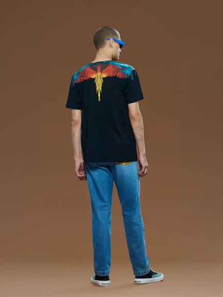 Marcelo Burlon Icon Wings Regular T-Shirt Black Red  | Hype Vault Kuala Lumpur