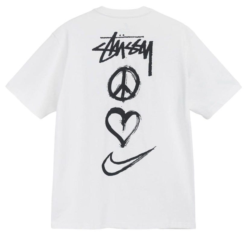 Nike x Stussy Peace, Love, Swoosh Tee White | Hype Vault Kuala Lumpur