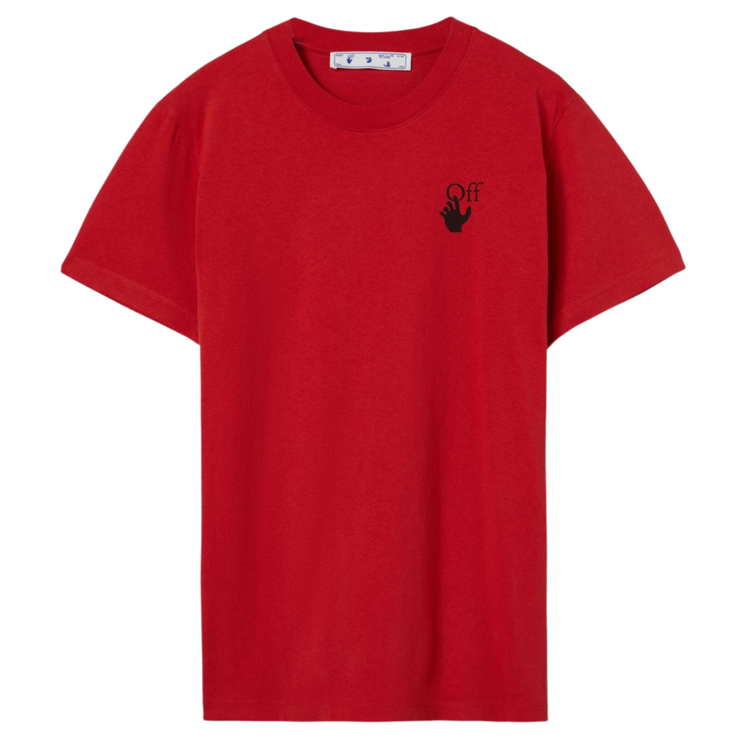 Off-White Spray Marker Arrows Slim Red T-Shirt