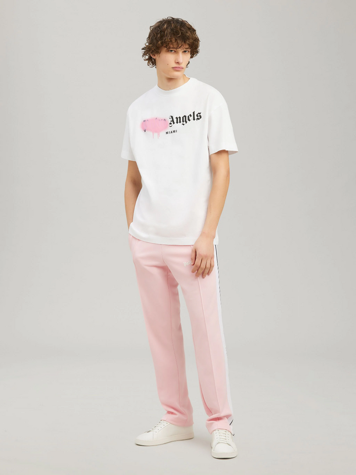 Palm Angels Miami Sprayed Logo Tee White | Hype Vault Kuala Lumpur | Asia's Top Trusted High-End Sneakers and Streetwear Store