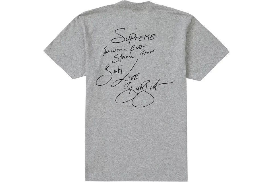 Supreme Buju Banton Tee Heather Grey | Hype Vault