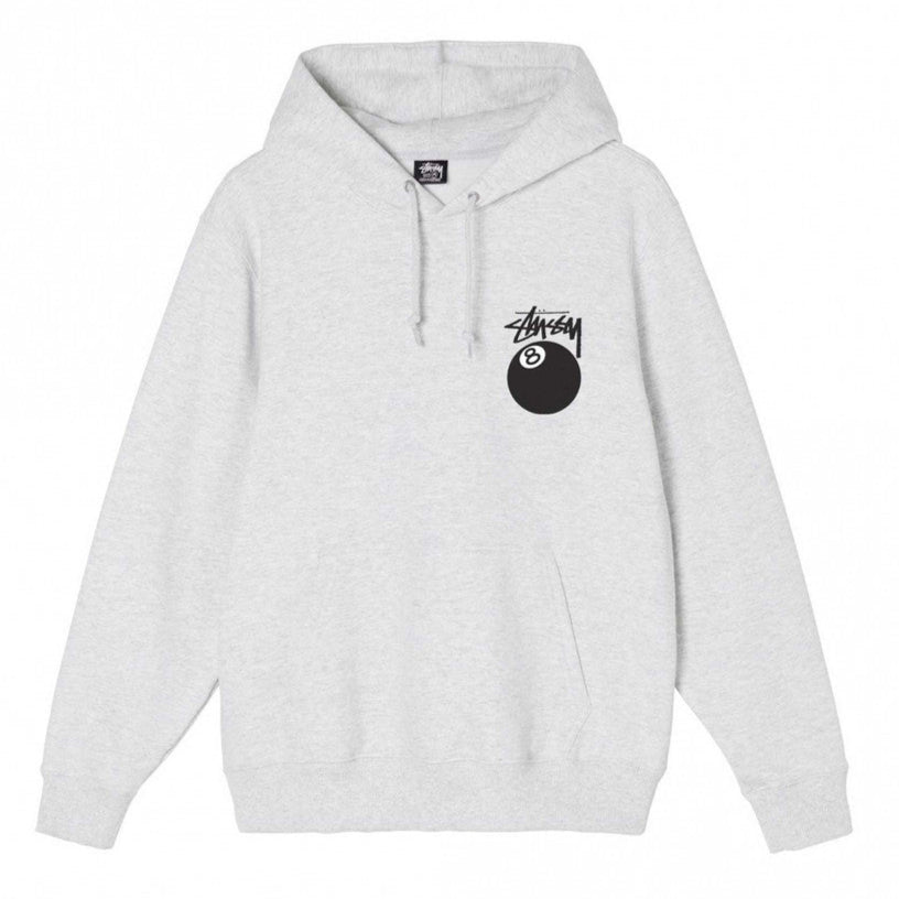 Stussy 8 Ball Hoodie Ash Heather | Hype Vault