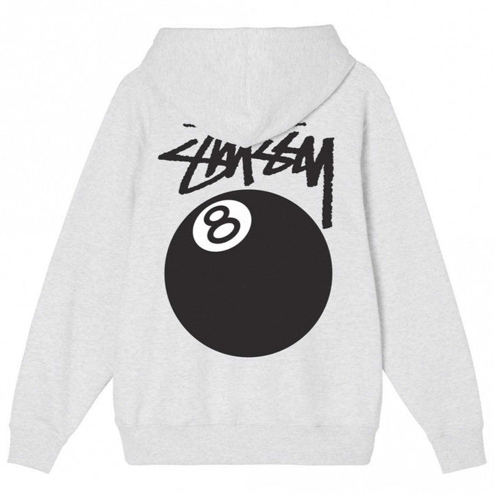 Stussy 8 Ball Hoodie Ash Heather | Hype Vault