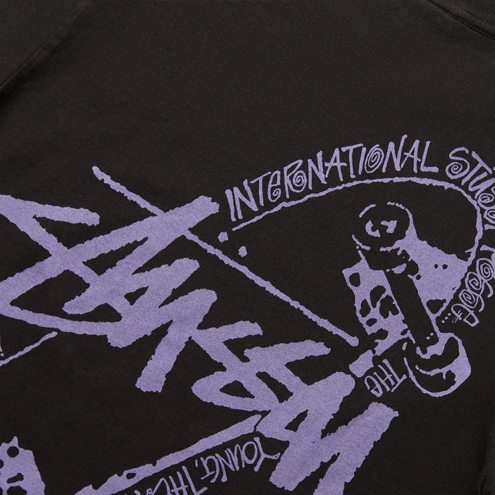 Stussy Skate Posse Pig Dyed Tee Black | Hype Vault Kuala Lumpur | Asia's Top Trusted High-End Sneakers and Streetwear Store