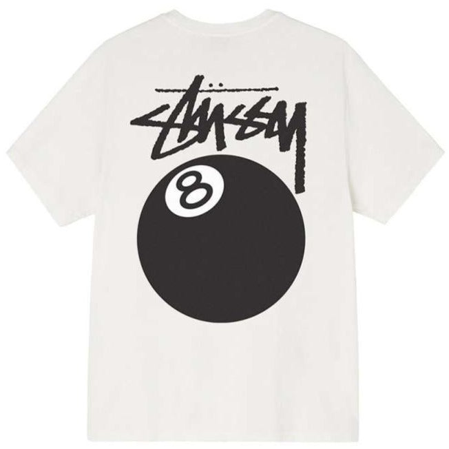 Stussy 8 Ball Pigment Dyed Tee Natural | Hype Vault Kuala Lumpur | Asia's Top Trusted High-End Sneakers and Streetwear Store | Guaranteed 100% authentic