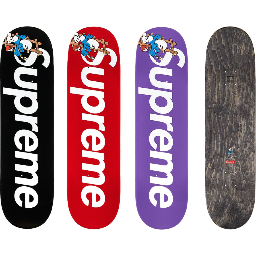 Supreme Smurfs Skateboard Black | Hype Vault Malaysia