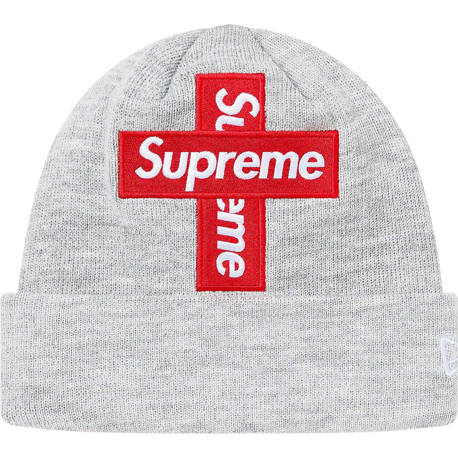 Supreme New Era Cross Box Logo Beanie Heather Grey FW20 | Hype Vault | Malaysia's Trusted Streetwear Store | Authenticity guaranteed