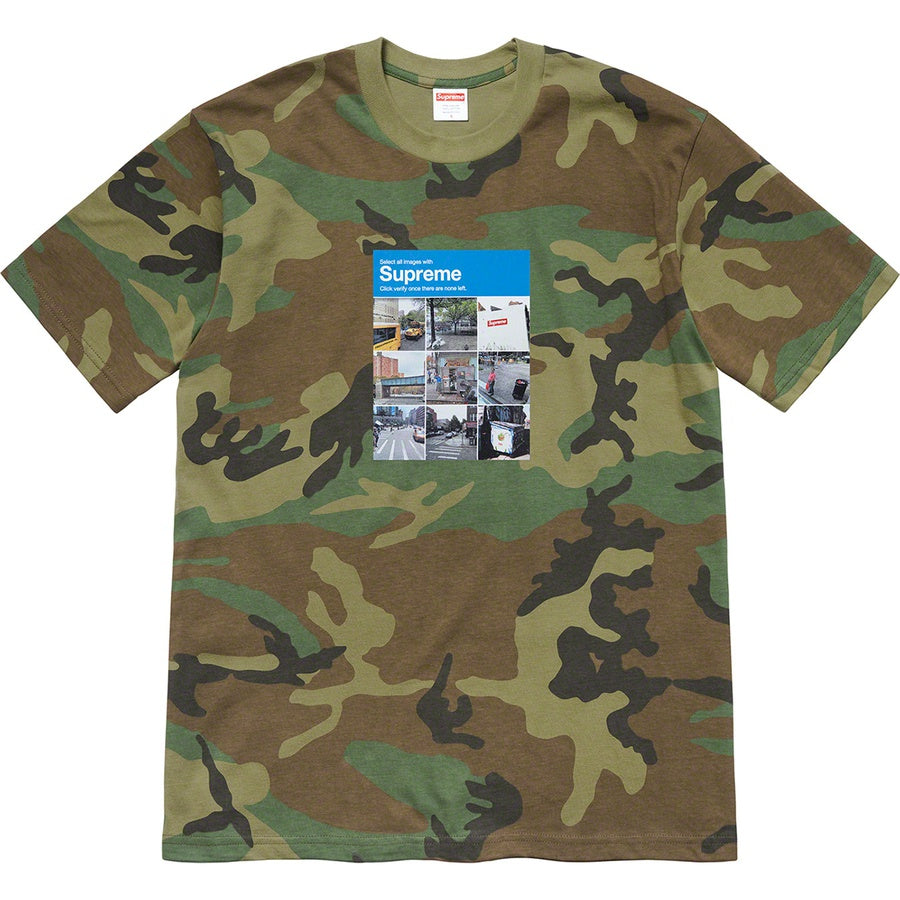 Supreme Verify Tee Woodland Camo | Hype Vault Malaysia
