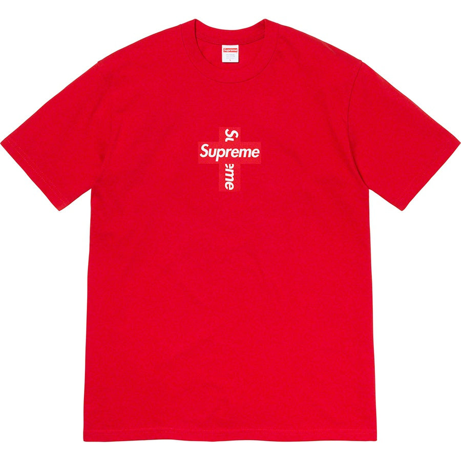 Supreme Cross Box Logo Tee Red (FW20) | Hype Vault Malaysia | 100% authentic streetwear and sneakers