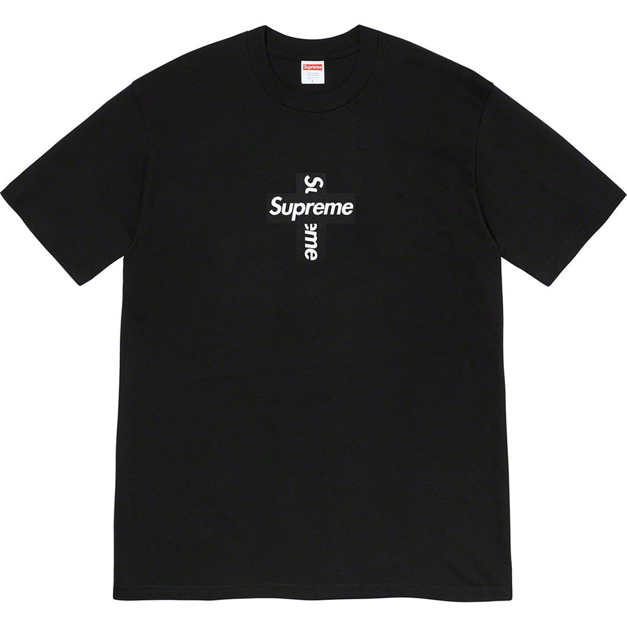 Supreme Cross Box Logo Tee Black (FW20)