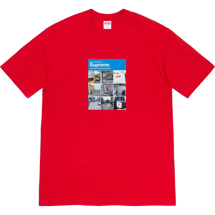 Supreme Verify Tee Red | Hype Vault Malaysia