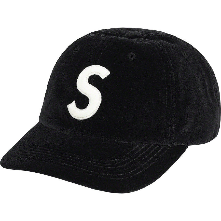 Supreme Velvet S Logo 6-Panel Black FW20 | Hype Vault | Malaysia's leading streetwear and sneakers store | Authenticity guaranteed