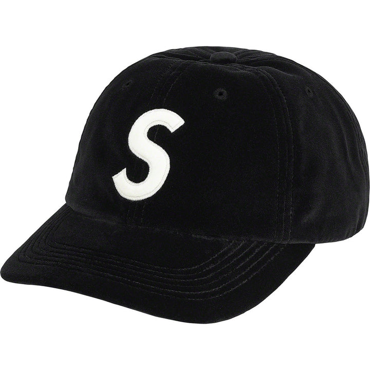 Supreme Velvet S Logo 6-Panel Black FW20 | Hype Vault | Malaysia's leading streetwear and sneakers store | Authenticity guaranteed