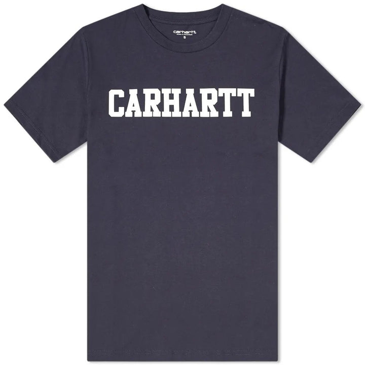 Carhartt WIP S/S College T-Shirt Navy (Size L)
