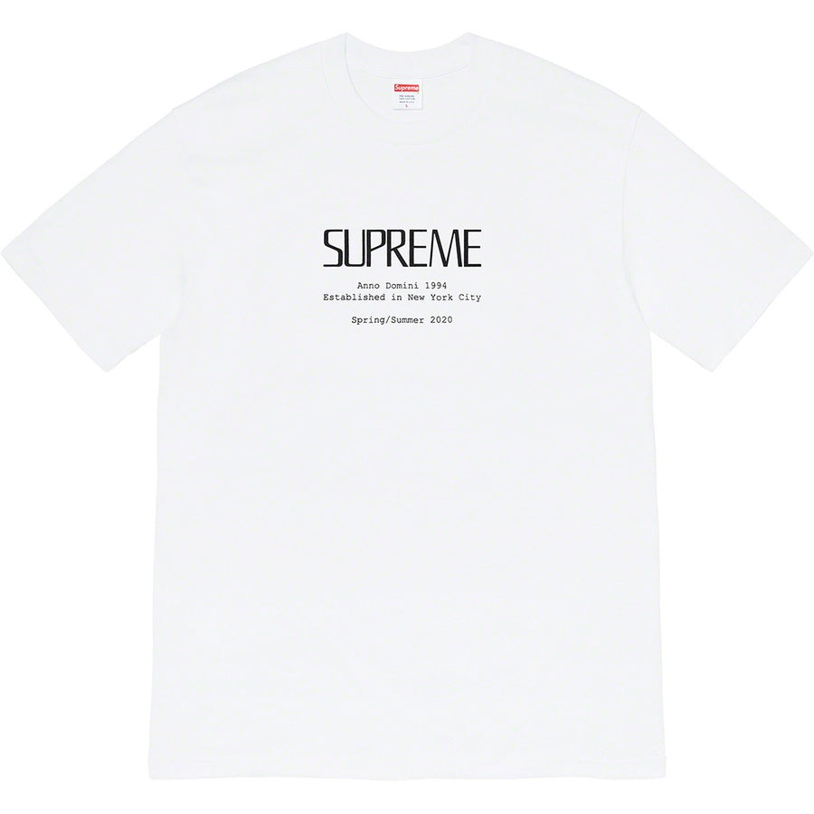 Supreme Anno Domini Tee White - Hype Vault