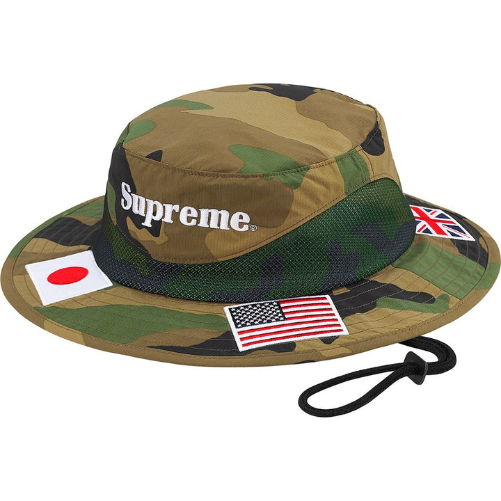 Supreme Flags Boonie Woodland Camo - Hype Vault