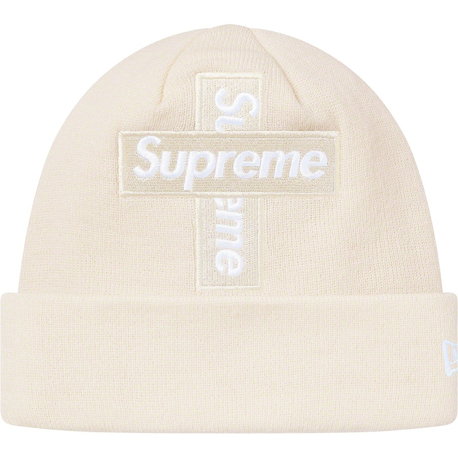 Supreme New Era Cross Box Logo Beanie Natural FW20 | Hype Vault Malaysia | Top Streetwear Store | Authenticity guaranteed