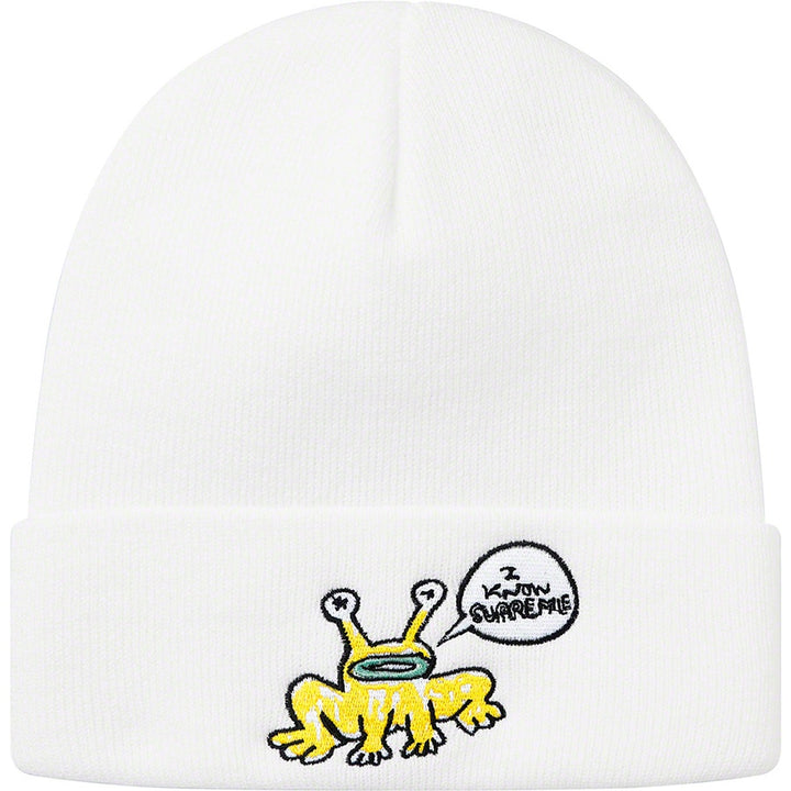 Supreme Daniel Johnston White Beanie - Hype Vault