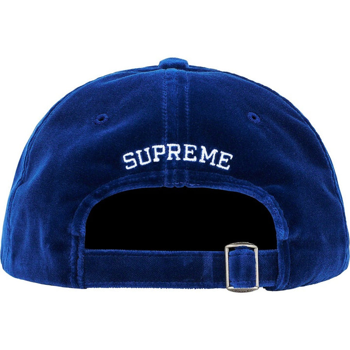 Supreme Velvet S Logo 6-Panel Red | Hype Vault | Malaysia's leading streetwear store | Authentic without a doubt