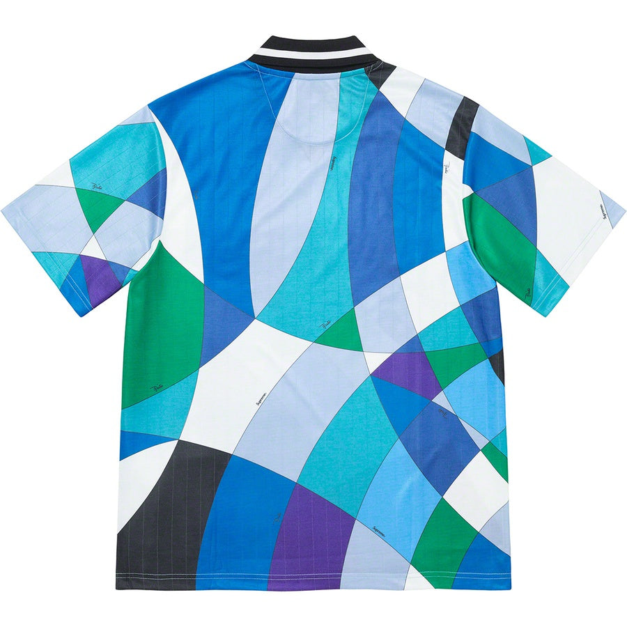 Supreme Emilio Pucci Soccer Jersey Blue for Men