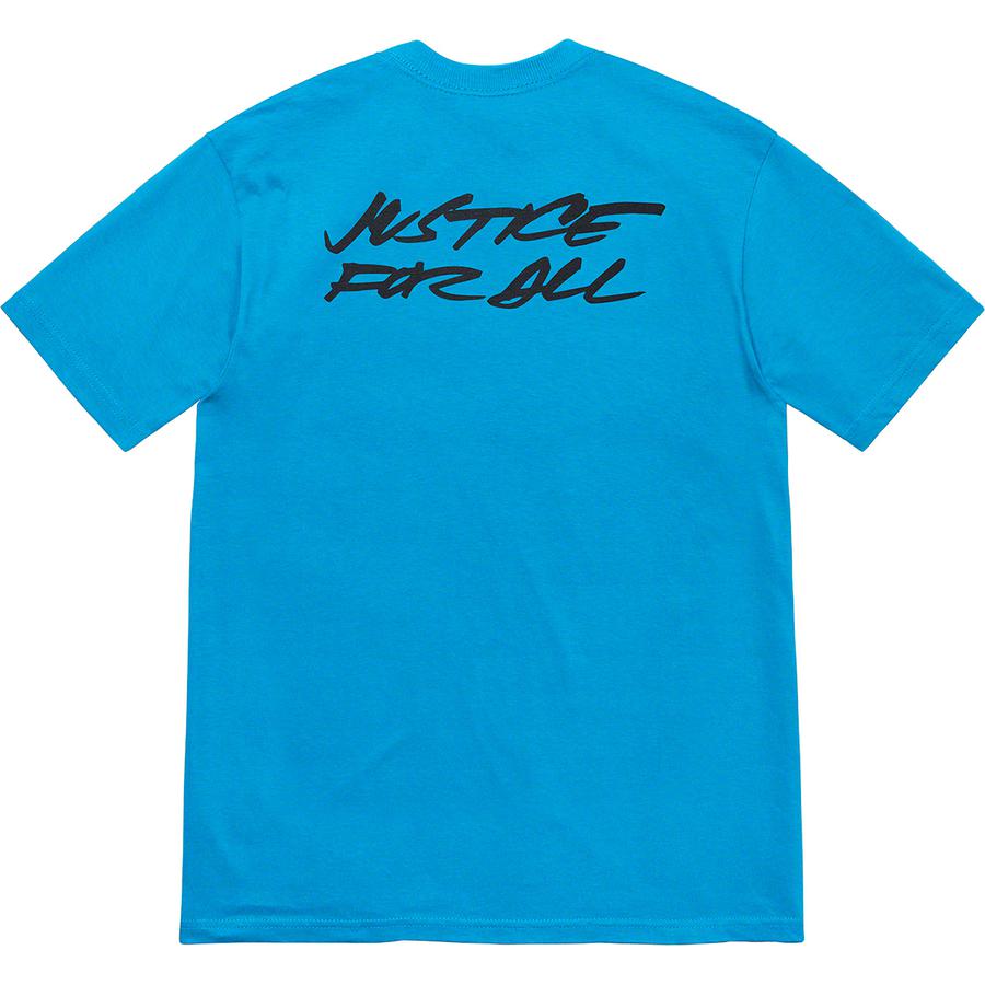 Supreme Futura Logo Tee Bright Blue | Hype Vault Malaysia
