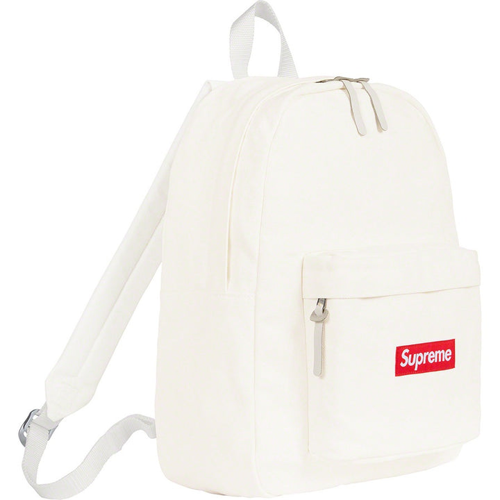 Supreme Canvas Backpack White (FW20) | Hype Vault Malaysia