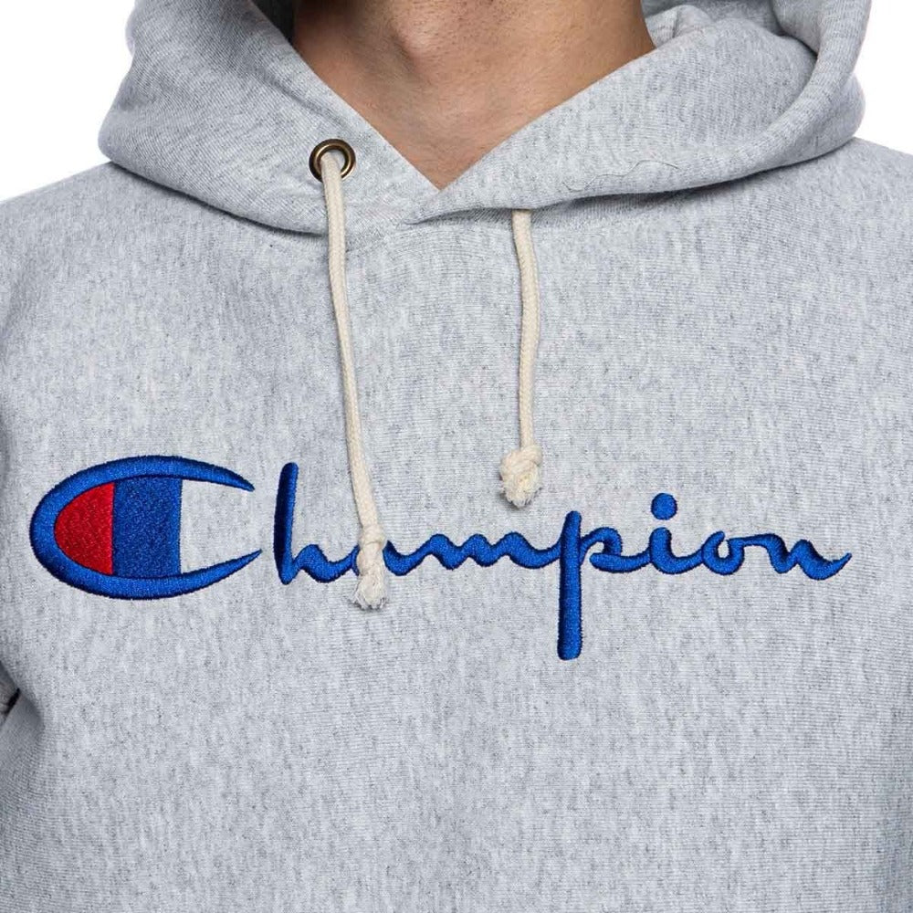 Champion Sweatshirt Reverse Weave Hoodie Heather Grey | Hype Vault Kuala Lumpur | Asia's Top Trusted High-End Sneakers and Streetwear Store | Authenticity Guaranteed