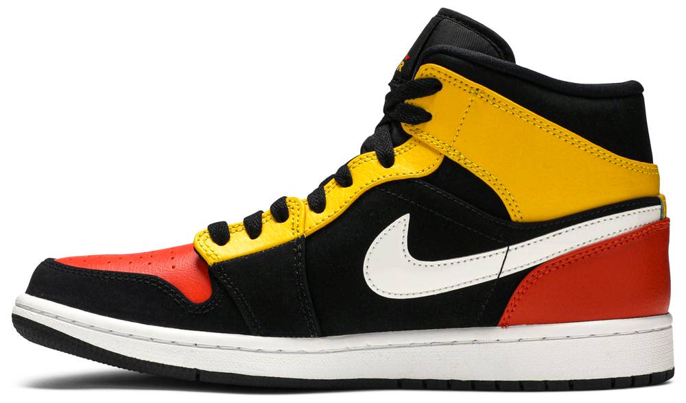 Air Jordan 1 Mid Black Amarillo Orange | Hype Vault Kuala Lumpur | Asia's Top Authentic High-End Sneakers and Streetwear Store