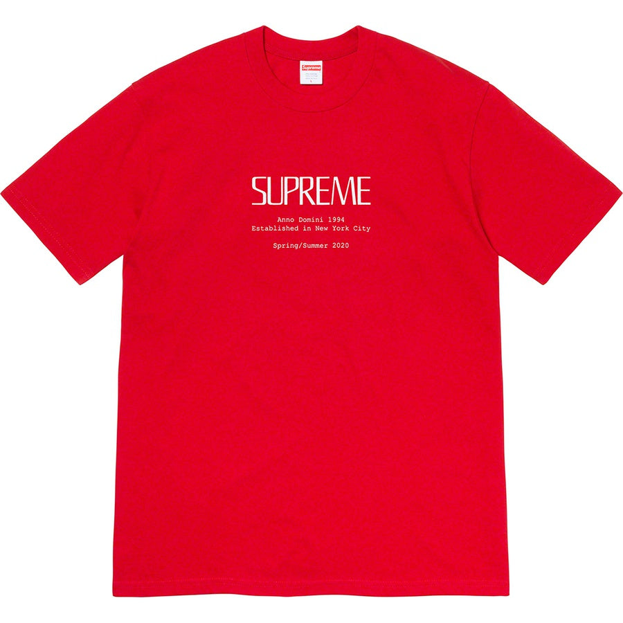 Supreme Anno Domini Tee Red (Size XL) - Hype Vault