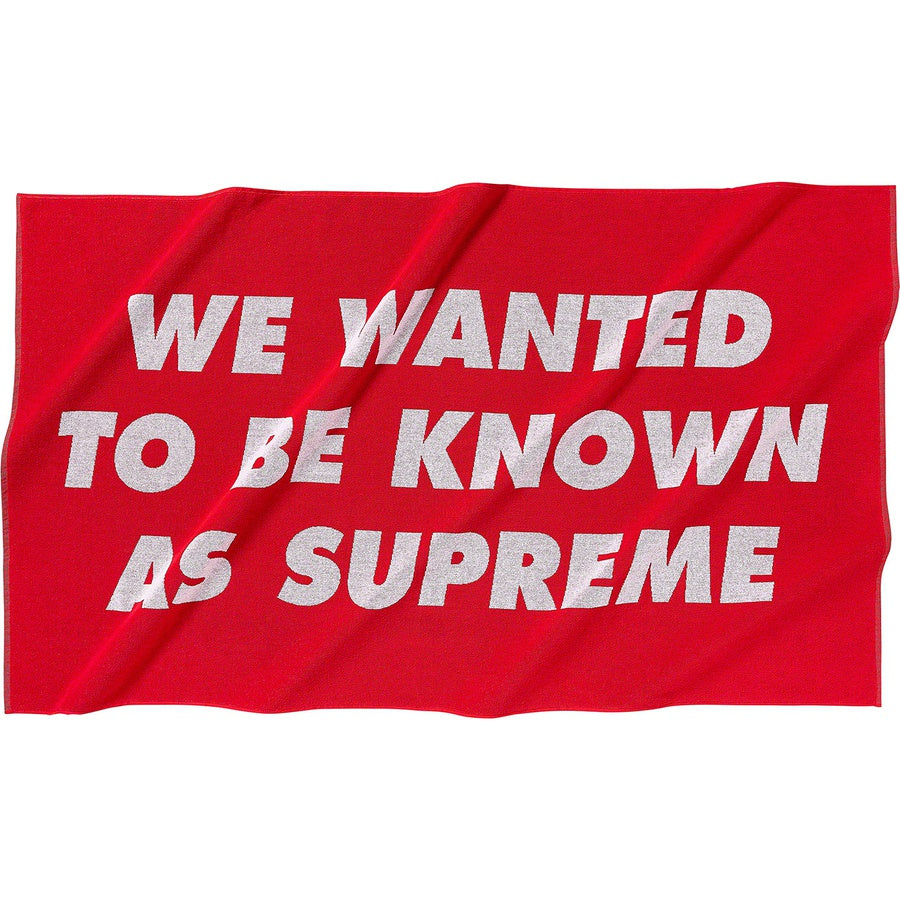 Supreme Known as Towel Red - Hype Vault