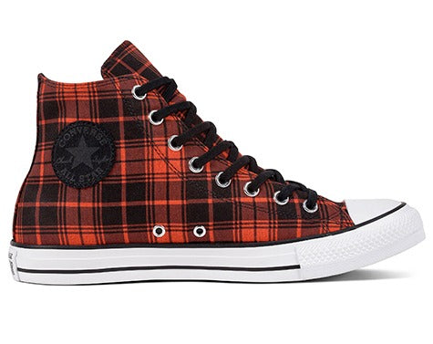 Converse Chuck Taylor All Star Plaid Bright Poppy | Hype Vault Malaysia