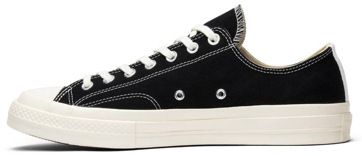 Comme des Garçons Play x Converse Chuck Taylor All-Star Chuck 70 Low 'Black' | Hype Vault Kuala Lumpur | Asia's Top Trusted High-End Sneakers and Streetwear Store | Authenticity Guaranteed