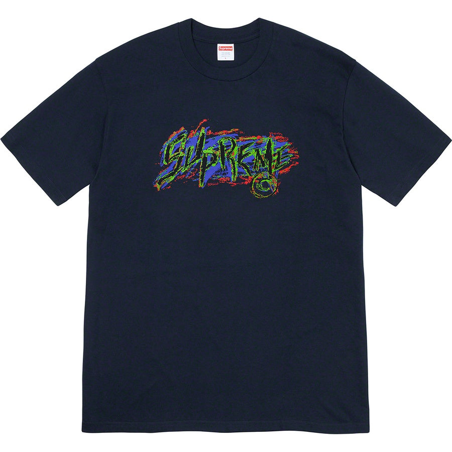 Supreme Scratch Tee Navy | Hype Vault Malaysia
