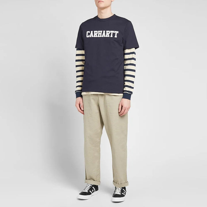 Carhartt WIP S/S College T-Shirt Navy (Size L)