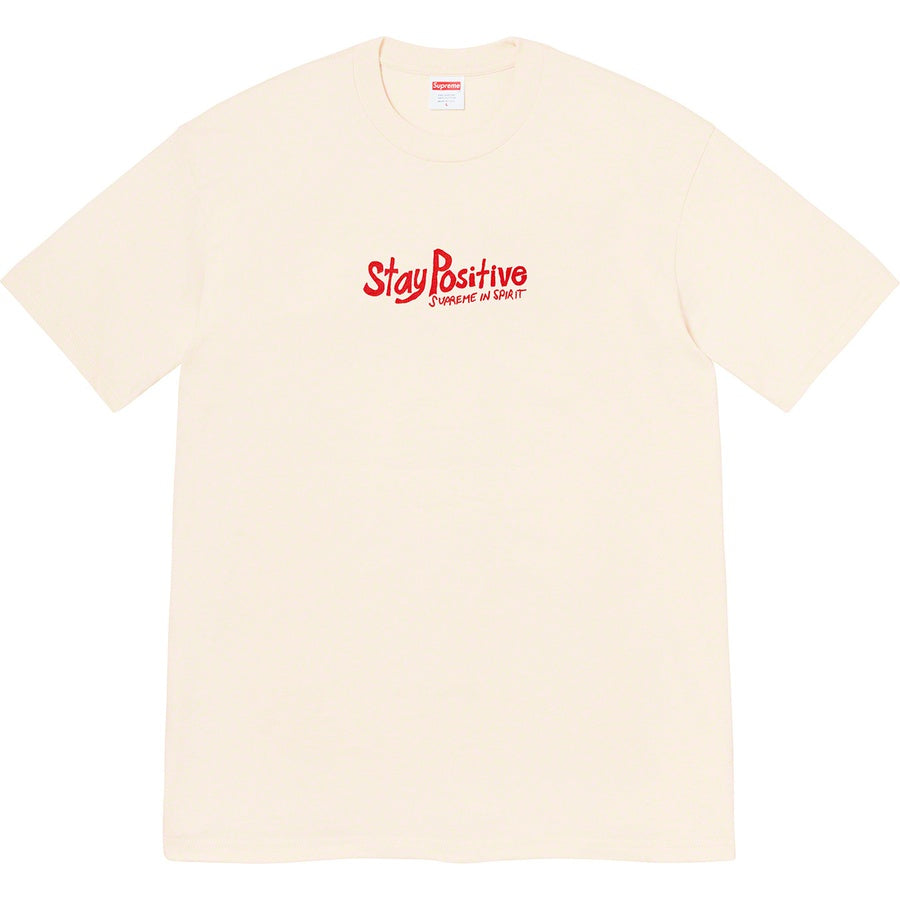 Supreme Stay Positive Tee Natural (FW20) | Hype Vault Malaysia