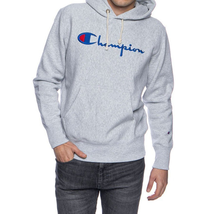 Champion Sweatshirt Reverse Weave Hoodie Heather Grey | Hype Vault Kuala Lumpur | Asia's Top Trusted High-End Sneakers and Streetwear Store | Authenticity Guaranteed