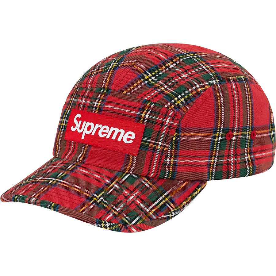 Supreme Washed Chino Twill Camp Cap Red Tartan (FW20) | Hype Vault Malaysia
