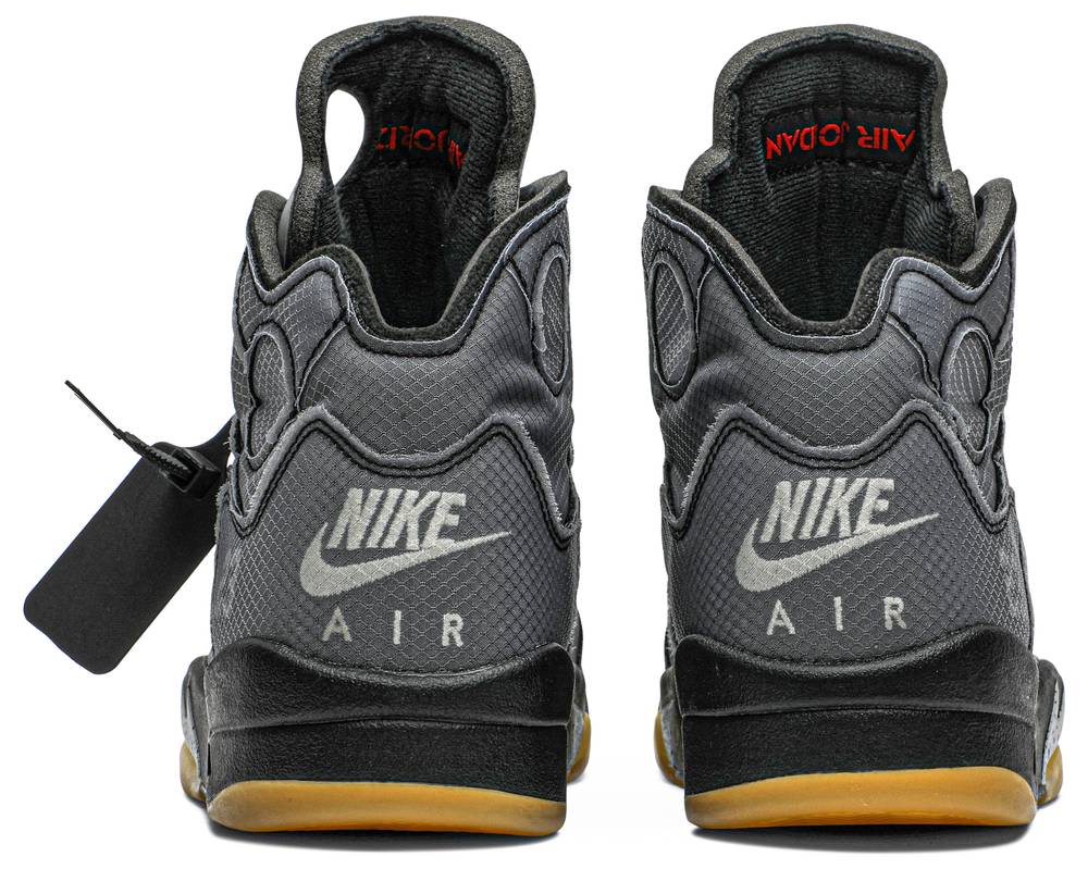 Off-White x Air Jordan 5 Retro Black Muslin | Hype Vault Kuala Lumpur | Asia's Top Trusted High-End Sneakers and Streetwear Store | Authenticity Guaranteed