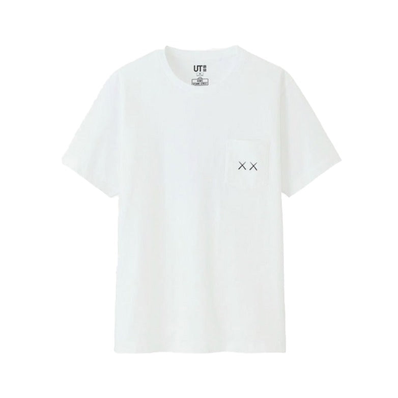 KAWS x Uniqlo x Sesame Street XX Pocket Tee White | Hype Vault Malaysia