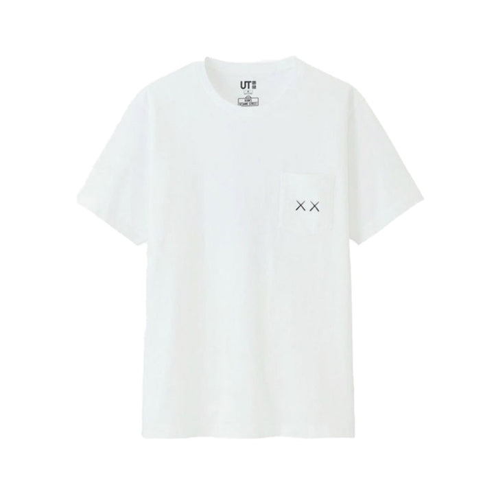 KAWS x Uniqlo x Sesame Street XX Pocket Tee White | Hype Vault Malaysia