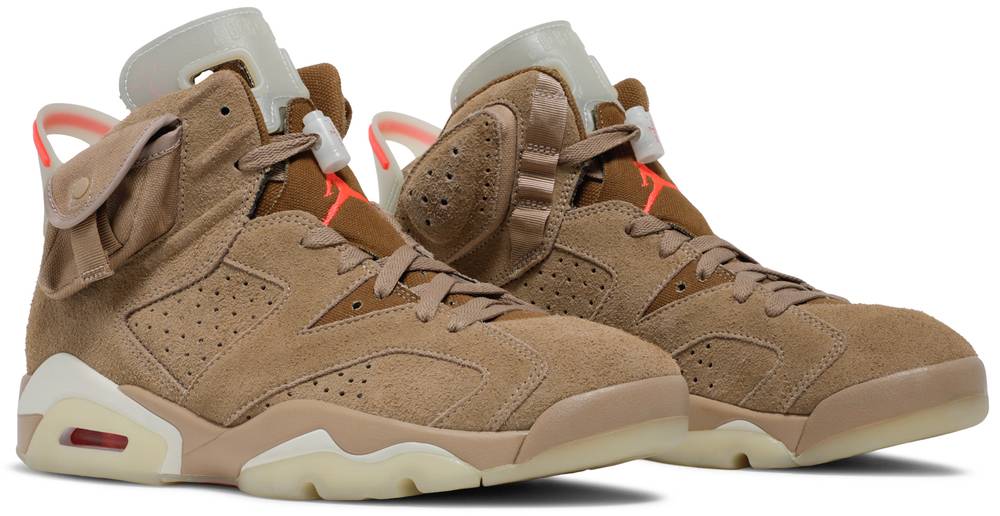 Air Jordan 6 Retro Travis Scott British Khaki | Hype Vault Kuala Lumpur | Asia's Top Trusted High-End Sneakers and Streetwear Store | Authenticity Guaranteed