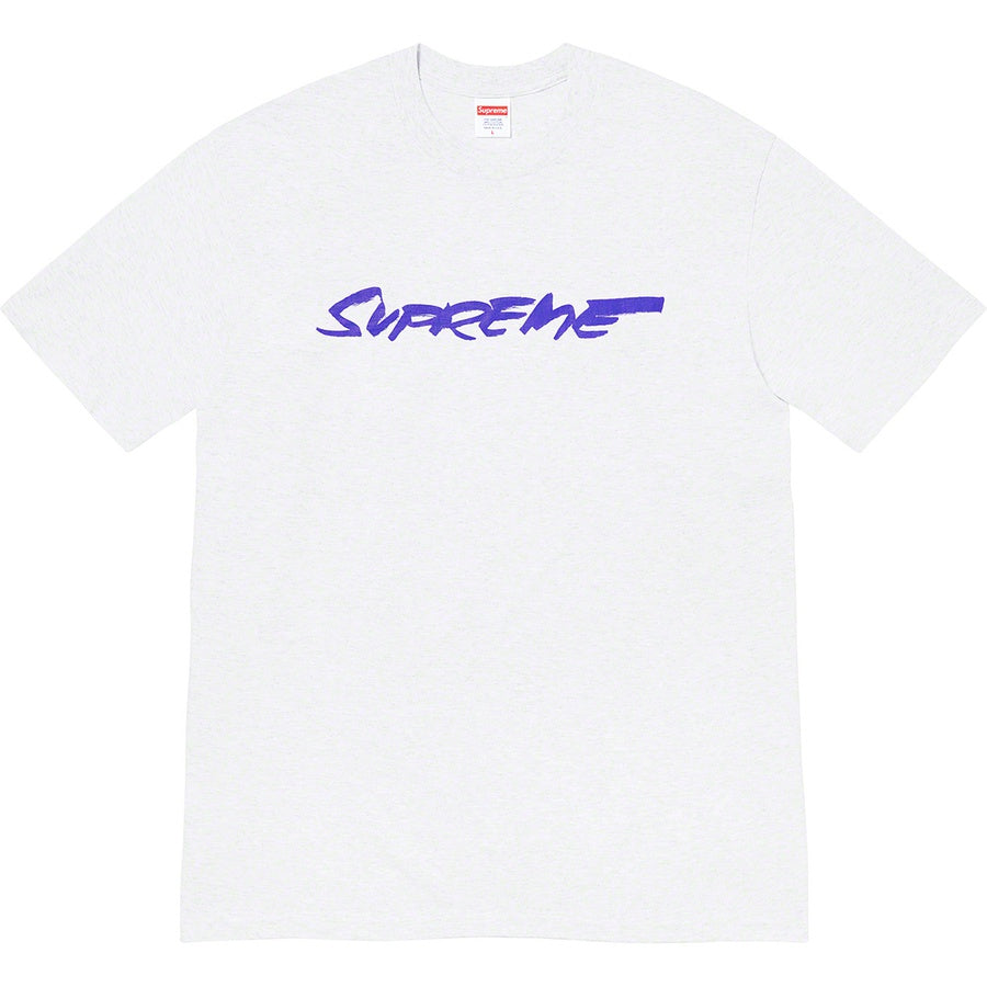 Supreme Futura Logo Tee Ash Grey | Hype Vault Malaysia