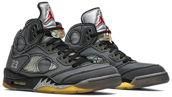 Off-White x Air Jordan 5 Retro Black Muslin | Hype Vault Kuala Lumpur | Asia's Top Trusted High-End Sneakers and Streetwear Store | Authenticity Guaranteed