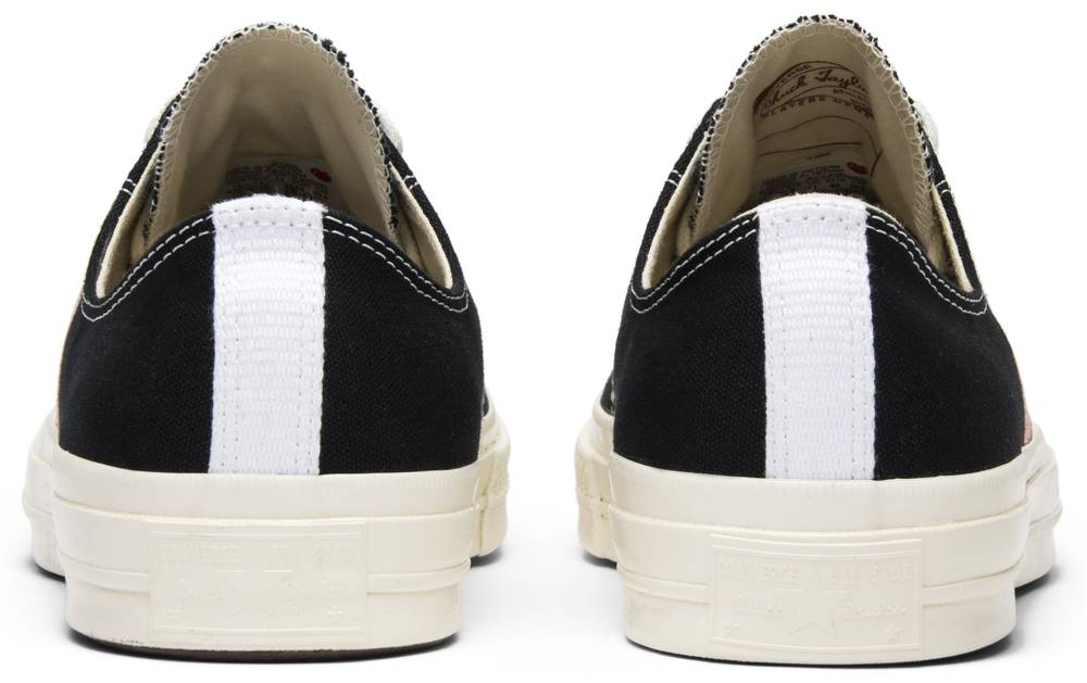 Comme des Garçons Play x Converse Chuck Taylor All-Star Chuck 70 Low 'Black' | Hype Vault Kuala Lumpur | Asia's Top Trusted High-End Sneakers and Streetwear Store | Authenticity Guaranteed