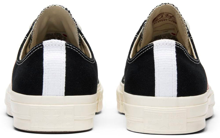 Comme des Garçons Play x Converse Chuck Taylor All-Star Chuck 70 Low 'Black' | Hype Vault Kuala Lumpur | Asia's Top Trusted High-End Sneakers and Streetwear Store | Authenticity Guaranteed